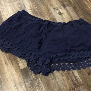Aerie Navy Summer Shorts Plus Size XL